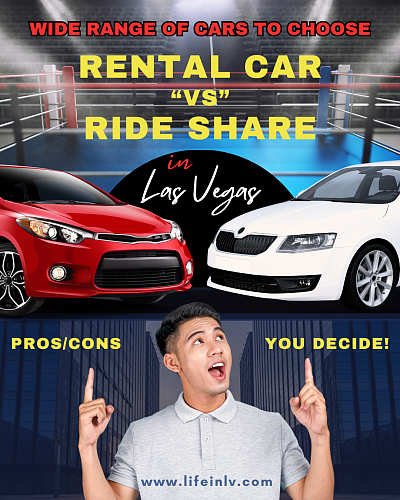 Rental Car VS. Ride Share in Las Vegas Vacation