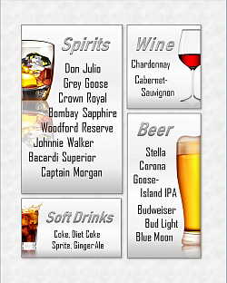 Hosted Bar Signs