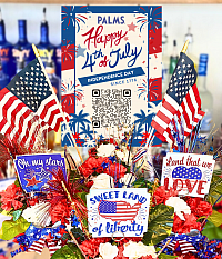 Pool Bar 4th of July Decoration Arrangements